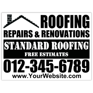 Roofing Sign Templates