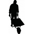 Man-Wheelbarrow