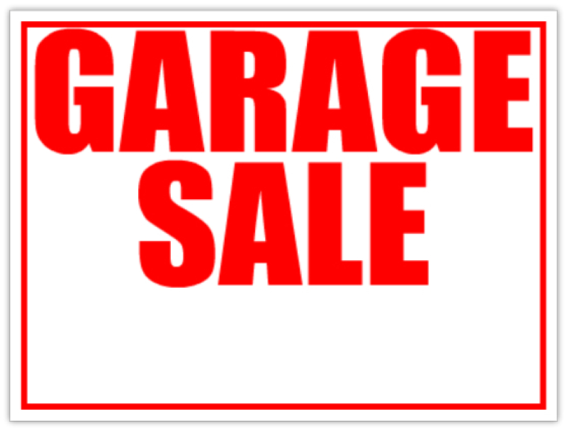 Garage Sale Lawn Sell Sign Red Yard Sale Signs