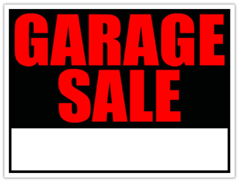 Garage Sale Sign Template Free