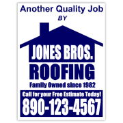 Roofing Yard Signs – Discount Yard Signs